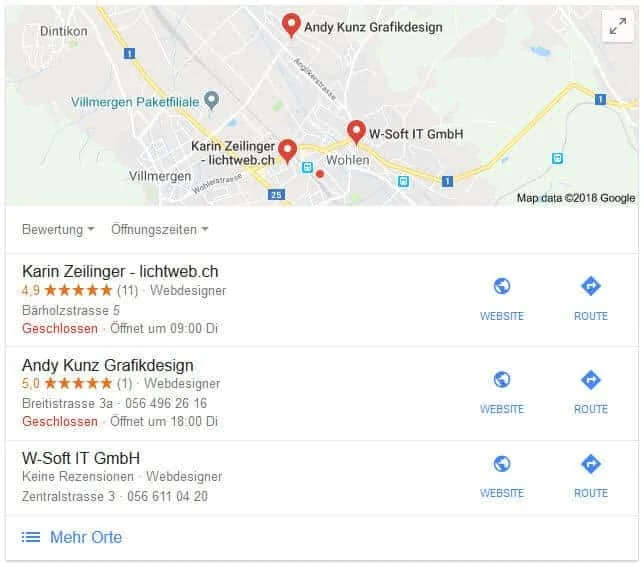 Business Profil Google Suche