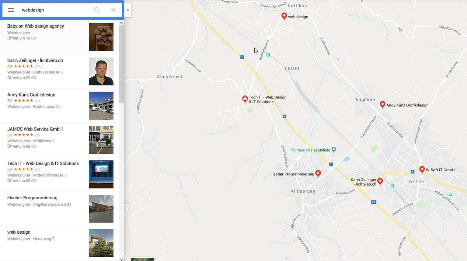 Ansicht bei Google Maps