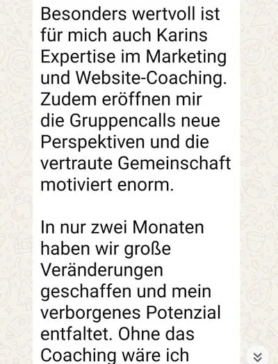 Kundenstimme per WhatsApp