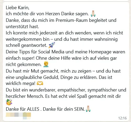 Kundenstimme per WhatsApp
