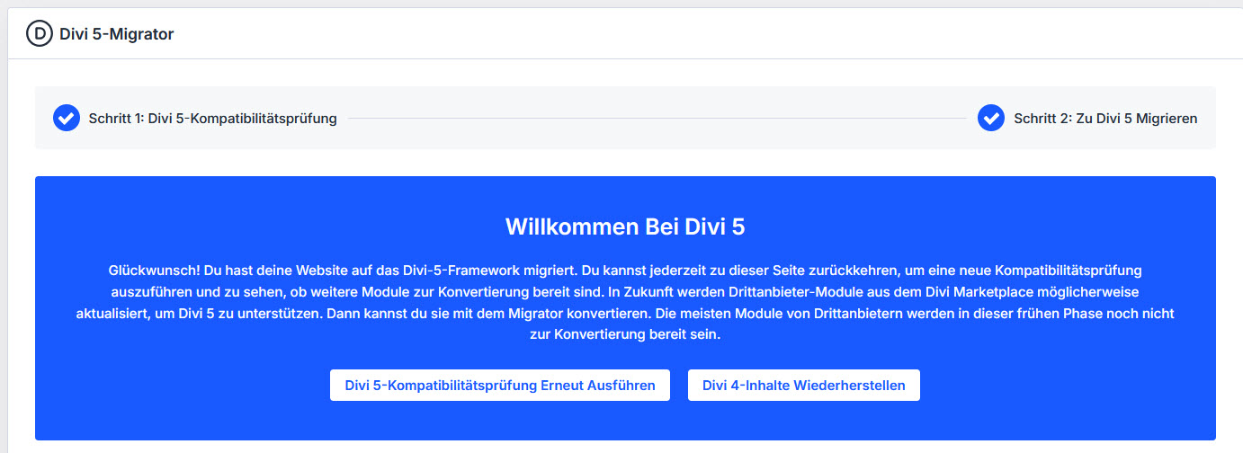 Divi 5 Migration Divi 5 Migration